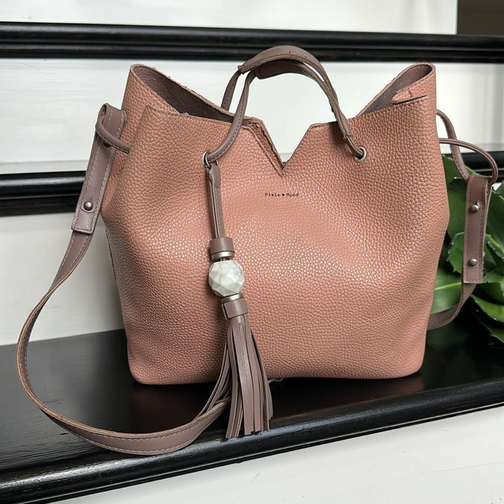 Pixie Mood Blush Shoulder Bag with Tassel